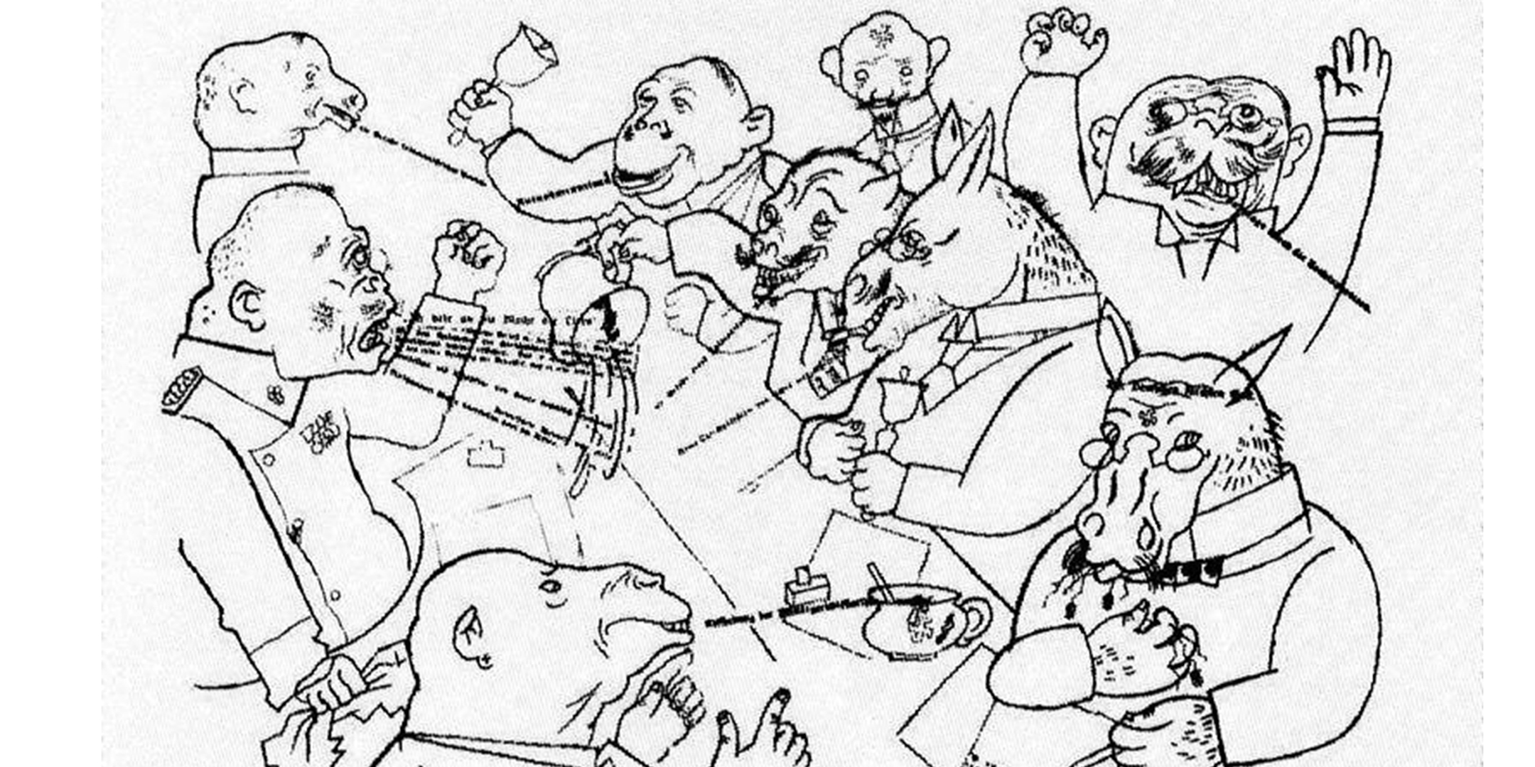 George Grosz - The Voice of the People is the Voice of God from The Face of the Ruling Class